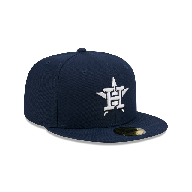 Houston Astros Oceanside Blue On White 59Fifty Color Basic Fitted