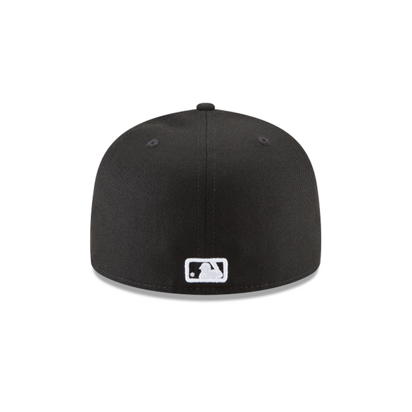 Washington Nationals MLB Basic Black on White 59Fifty Fitted Hat