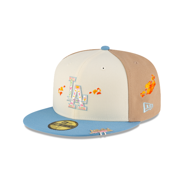 Los Angeles Dodgers Chrome Tri Color Day Of The Dead SP 59Fifty Fitted