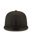 Los Angeles Angels of Anaheim Black on Black MLB Basic 9Fifty Snapback