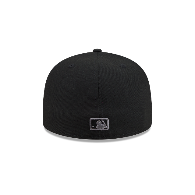 Atlanta Braves Black On Graphite 59Fifty Color Basic Fitted