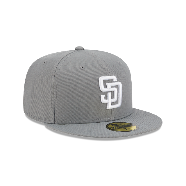 San Diego Padres Storm Gray On White 59Fifty Color Basic Fitted