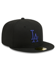 Los Angeles Dodgers Black On Royal 59Fifty Color Basic Fitted