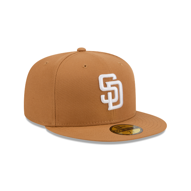 San Diego Padres Light Bronze On White 59Fifty Color Basic Fitted