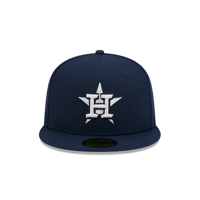 Houston Astros Oceanside Blue On White 59Fifty Color Basic Fitted