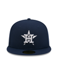 Houston Astros Oceanside Blue On White 59Fifty Color Basic Fitted