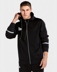 New Era Branded Black On White Zip Up Hoodie