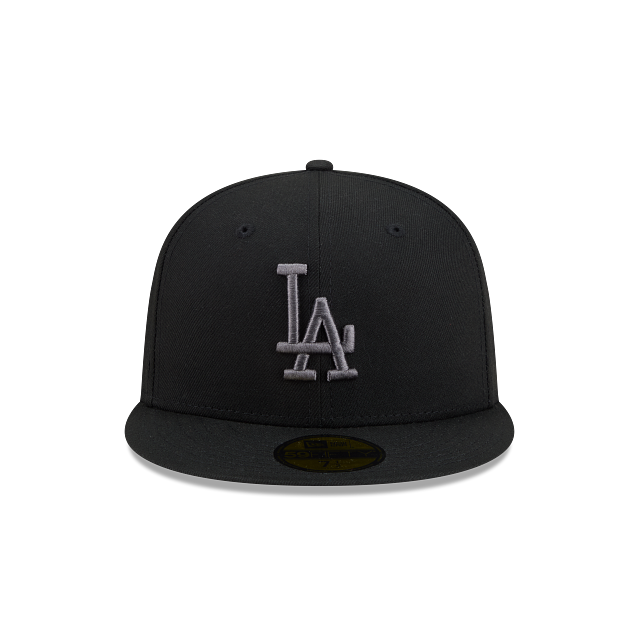 Los Angeles Dodgers Black On Graphite 59Fifty Color Basic Fitted