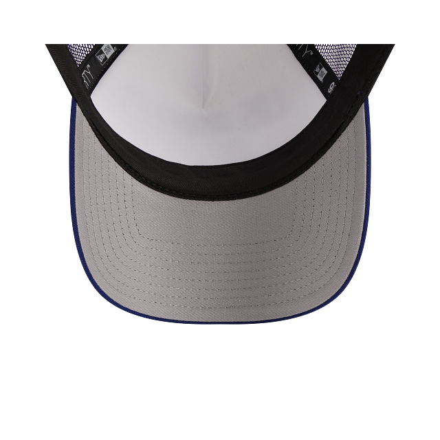 Los Angeles Dodgers Chrome Royal White Est. 1890 9Forty A-Frame Trucker Snapback