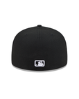 Atlanta Braves Black On Black White Outline 59Fifty Color Basic Fitted