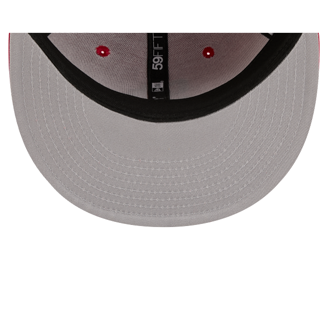 San Diego Padres Scarlet Red On Black 59Fifty Color Basic Fitted