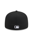 Detroit Tigers Black On Black White Outline 59Fifty Color Basic Fitted