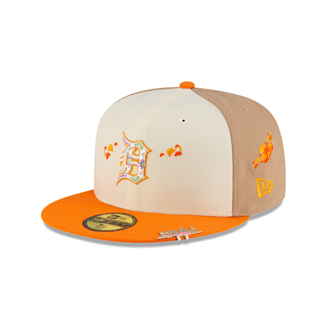 Detroit Tigers Chrome Tri Color Day Of The Dead SP 59Fifty Fitted