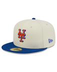 New York Mets Chrome Team Color 59Fifty Color Basic Fitted