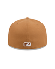 Atlanta Braves Light Bronze On White 59Fifty Color Basic Fitted