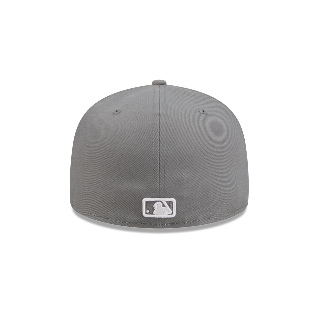Los Angeles Dodgers Storm Gray On White 59Fifty Color Basic Fitted