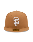 San Francisco Giants Light Bronze On White 59Fifty Color Basic Fitted