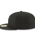 Los Angeles Dodgers Black On Black Gold 2025 World Series Champions Side Patch 59Fifty Fitted