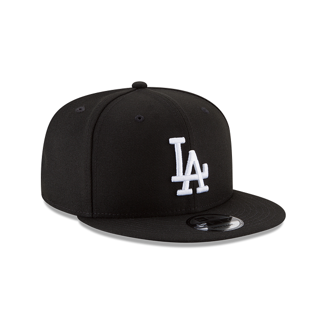 Los Angeles Dodgers Black On White Green Undervisor 9Fifty Snapback