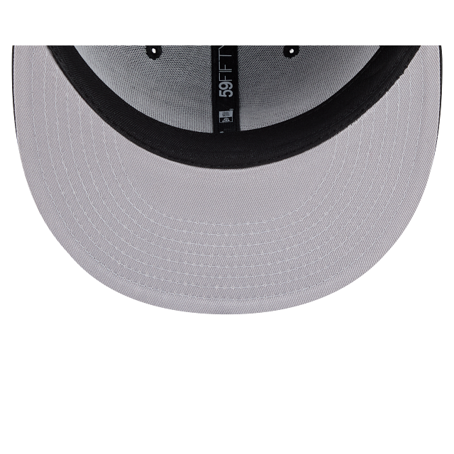 San Francisco Giants Black On Black White Outline 59Fifty Color Basic Fitted