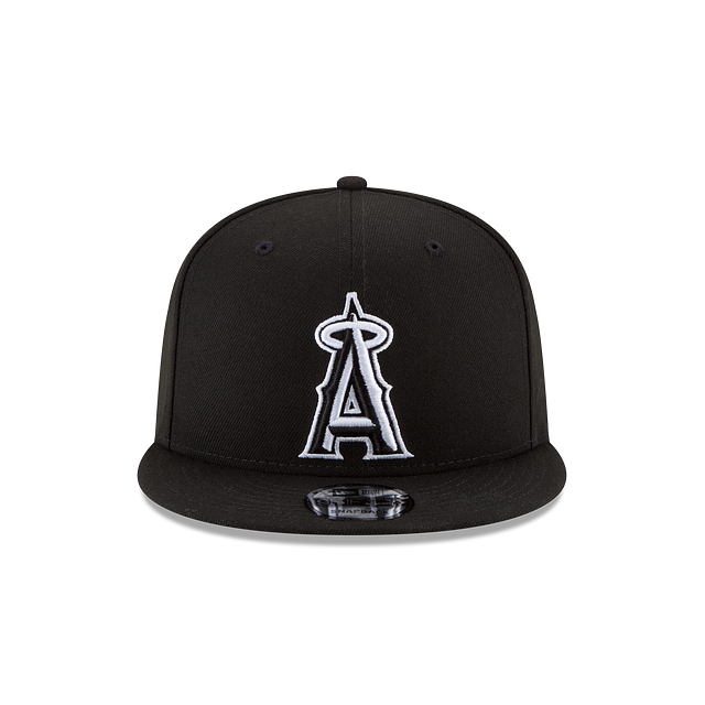 Los Angeles Angels of Anaheim Black on White MLB Basic 9Fifty Snapback