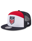 USA US Soccer Mens National Team Split Panel Trucker 9Fifty Snapback