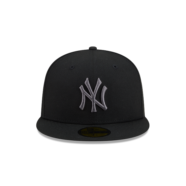 New York Yankees Black On Graphite 59Fifty Color Basic Fitted