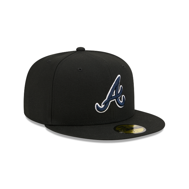 Atlanta Braves Black On OTC 59Fifty Color Basic Fitted