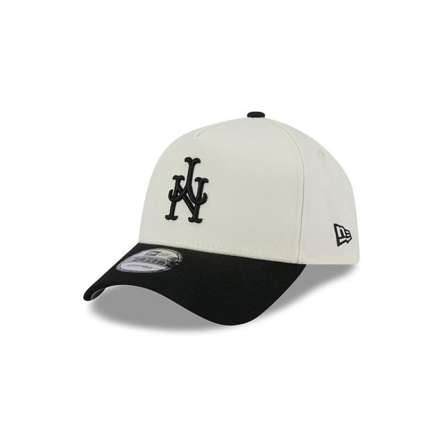 New York Mets Upside Down Chrome Black 50th Anniversary SP 9Forty A-Frame Snapback