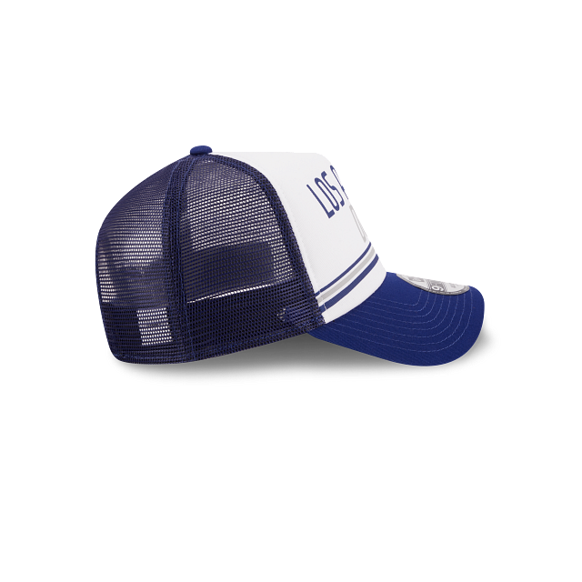 Los Angeles Dodgers Chrome Royal White Est. 1890 9Forty A-Frame Trucker Snapback