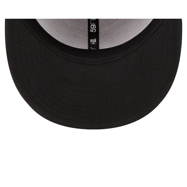 New York Mets Authentic Collection Black Team 59Fifty Fitted