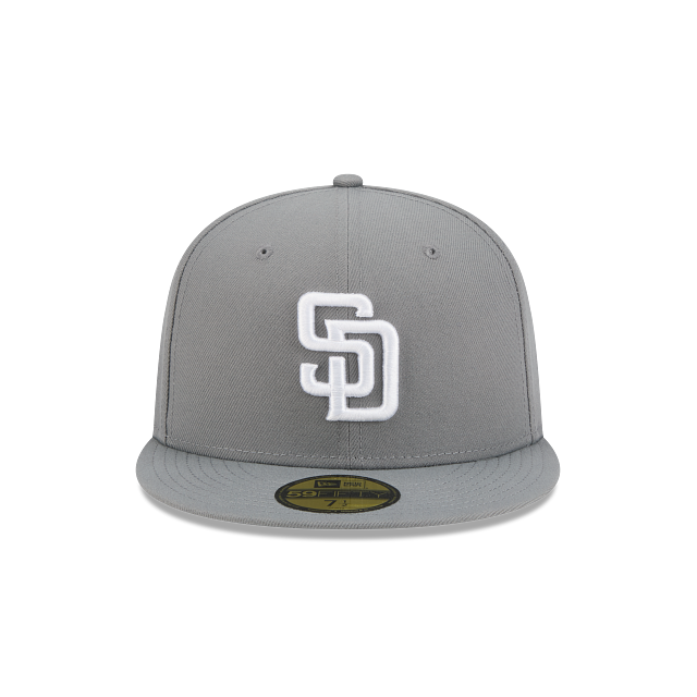 San Diego Padres Storm Gray On White 59Fifty Color Basic Fitted