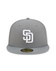 San Diego Padres Storm Gray On White 59Fifty Color Basic Fitted