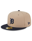 Detroit Tigers Camel Navy 2 Tone 59Fifty Fitted