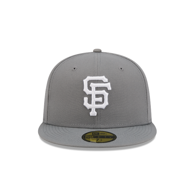 San Francisco Giants Storm Gray On White 59Fifty Color Basic Fitted
