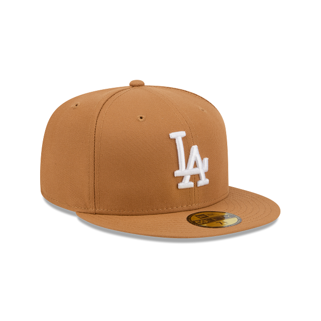 Los Angeles Dodgers Light Bronze On White 59Fifty Color Basic Fitted