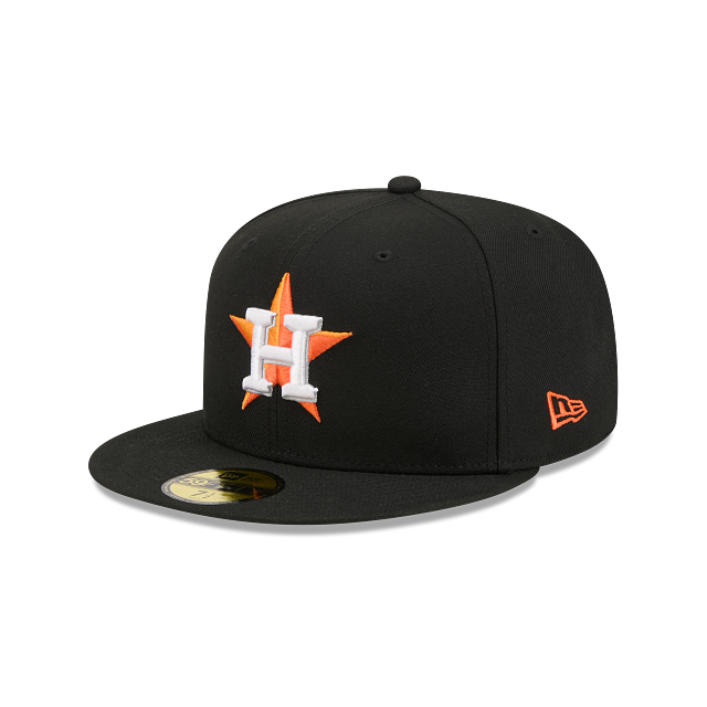 Houston Astros Black On OTC 59Fifty Color Basic Fitted