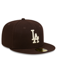 Los Angeles Dodgers Brown On Ivory 59Fifty Color Basic Fitted