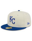 Kansas City Royals Chrome Team Color 59Fifty Color Basic Fitted