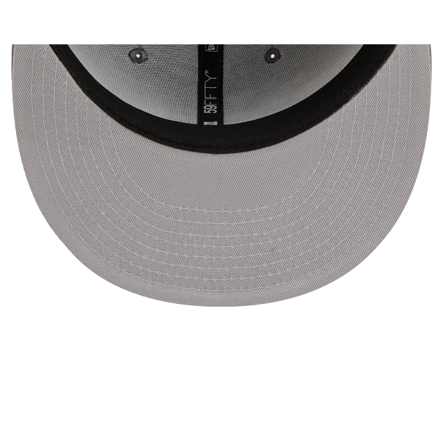 Los Angeles Dodgers Storm Gray On White 59Fifty Color Basic Fitted