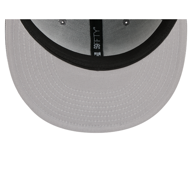 Atlanta Braves Storm Gray On White 59Fifty Color Basic Fitted