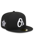 Baltimore Orioles Black White 1993 All Star Game Side Patch 59Fifty Fitted