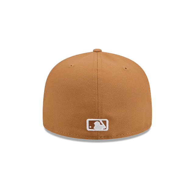 Los Angeles Dodgers Light Bronze On White 59Fifty Color Basic Fitted