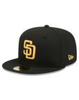 San Diego Padres Black On OTC 59Fifty Color Basic Fitted