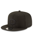 Cincinnati Reds Black on Black MLB Basic 9Fifty Snapback