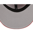 Atlanta Braves Scarlet Red On Black 59Fifty Color Basic Fitted