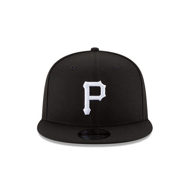 Pittsburgh Pirates Black on White MLB Basic 9Fifty Snapback