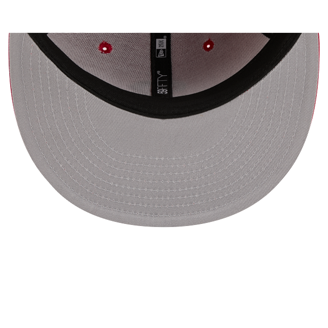 Philadelphia Phillies Scarlet Red On Black 59Fifty Color Basic Fitted