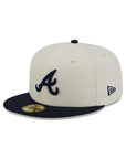 Atlanta Braves Chrome Team Color 59Fifty Color Basic Fitted