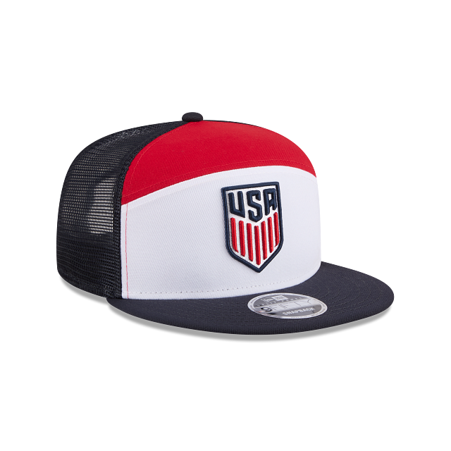USA US Soccer Mens National Team Split Panel Trucker 9Fifty Snapback